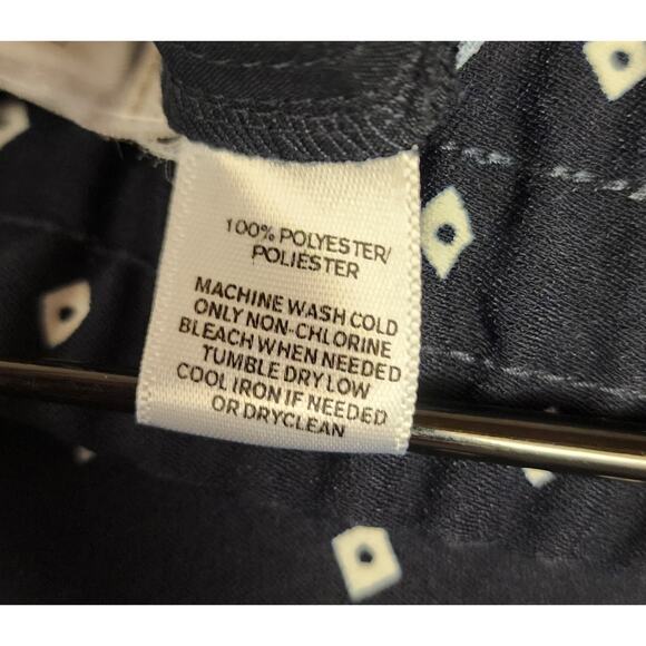 ANN TAYLOR Loft Palazzo Women's Navy Blue Pull-On Drawstring Pants Size XSP - Picture 9 of 9